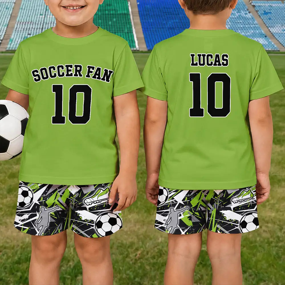Soccer Football Baseball Basketball Son Daughter, Sport Lovers - Personalized Kids Clothing Set