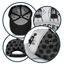 Gift For Father,Gift For Grandpa,Football (Soccer),Non-Eng,Icon,Confident - Soccer Football Dad Papa Kids Backside Line Art - Personalized Classic Cap