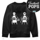 Gift For Father,Gift For Grandpa,Football (Soccer),Non-Eng,Icon,Confident - Soccer Football Dad Papa Kids Backside Line Art - Personalized T Shirt