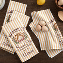 New House,Baking,Gift For Yourself,Gift For Women,Custom Text,Happy - Sourdough Social Club Wake And Bake - Personalized Kitchen Towel