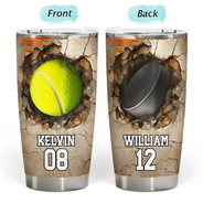 Gift For Yourself, Baseball, Happy, Gift For Kids - Sport Gifts - Personalized Tumbler