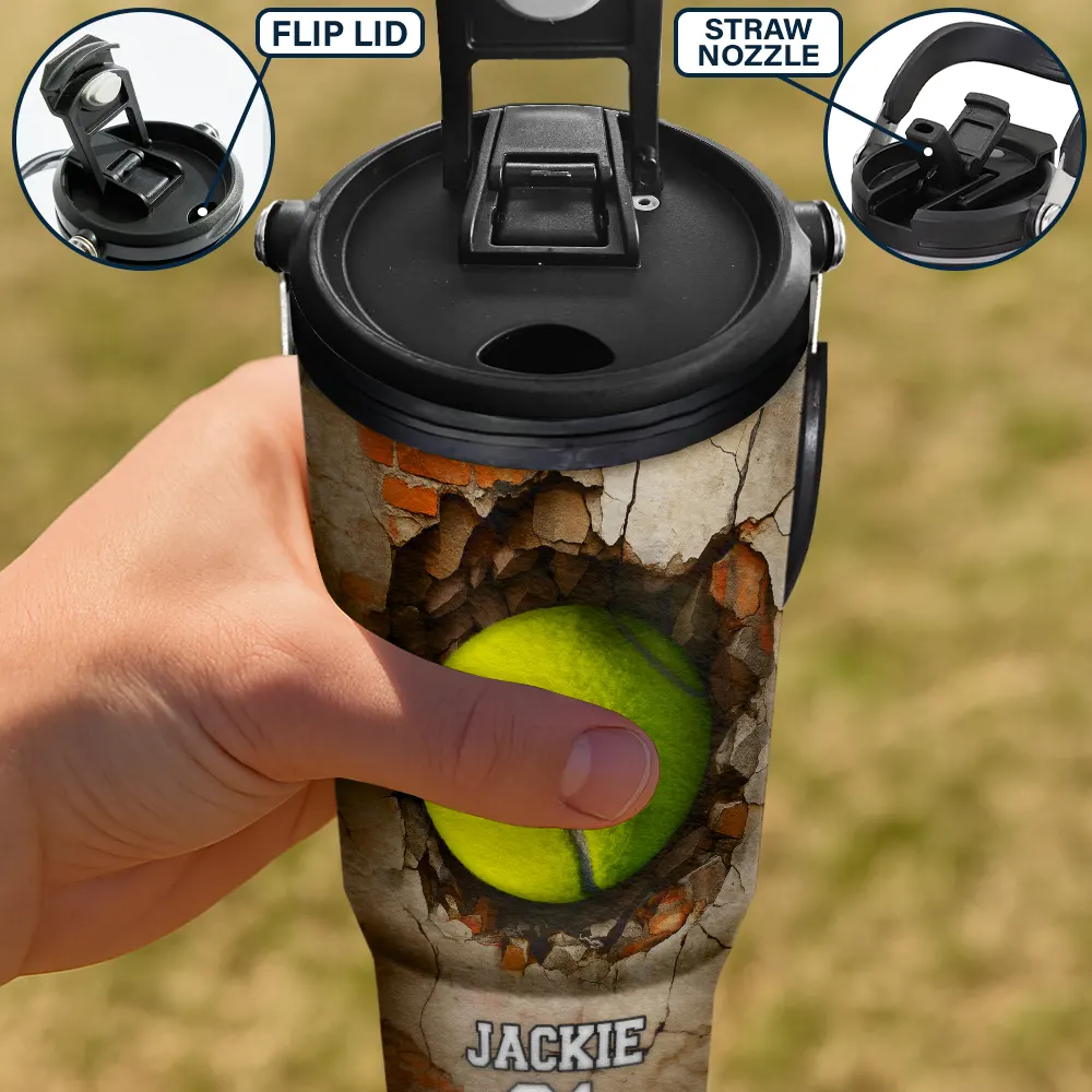Baseball,Basketball,Gift For Kids,Gift For Grandkids,Happy,Back To School - Sport Gifts For Kid - Personalized 30oz Tumbler With Handle