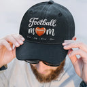 Sport Mom Embroidery Style - Personalized Vintage Washed Denim Cap