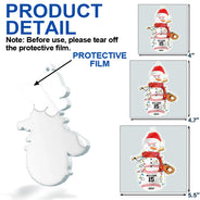 Christmas,Funny,Custom Photo,Gift For Yourself - Sports Snowman - Personalized Custom Shaped Acrylic Ornament