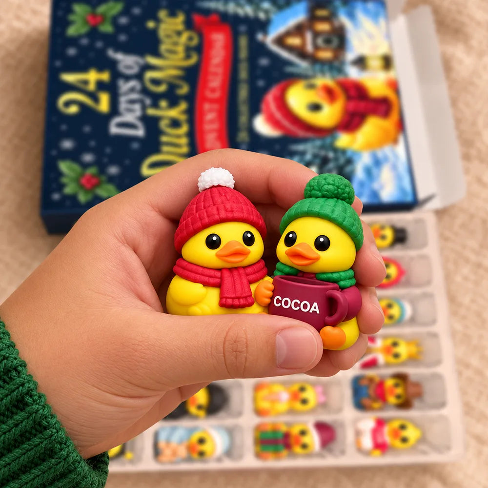 Adorable,Christmas,Duck,Farm,Gift For Kids,No Custom,Pet Lovers - Squishy Duck Magic Gift For Kids - Festive Christmas Countdown Advent Calendar