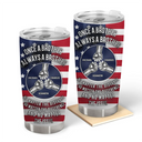 Gift For Brothers,Happy - Star & Stripes Once A Brother Always A Brother - Personalized Tumbler