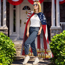 America 250th,Independence Day,Gift For Yourself,Proud,Custom Text - Stars And Stripes 1776 2026 America Freedom - Personalized Costume Cape