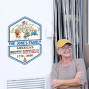 Independence Day,America 250th,Family,Camping,Happy - Stars And Stripes 250th Birthday Of America - Personalized Decor Decal