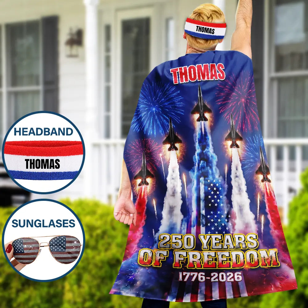 Stars And Stripes America 250th Semiquincentennial - Personalized Costume Cape