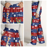 Gift For Yourself,Family,Happy,Independence Day - Stars And Stripes America Silly Goose - Personalized Pajama Pants