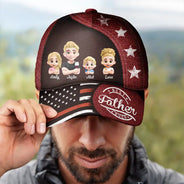 Independence Day,Gift For Father,Gift For Husband,Happy - Stars And Stripes Best Dad Ever - Personalized Classic Cap
