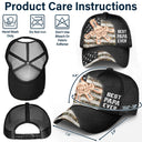 Gift For Father,Gift For Grandpa - Stars And Stripes Best Dad Grandpa Ever Fist Bump - Personalized Mesh-back Casual Cap
