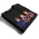 Gift For Father, Gift For Grandpa, Happy - Stars And Stripes Title Box Dad Grandpa Papa - Personalized T Shirt