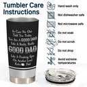 Gift For Father,Funny - Stars & Striped Best Dad Ever - Personalized Tumbler