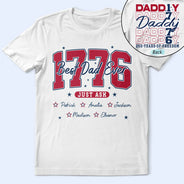 Independence Day,Happy,Gift For Father - Stars & Stripes Best Dad Ever - Personalized T Shirt