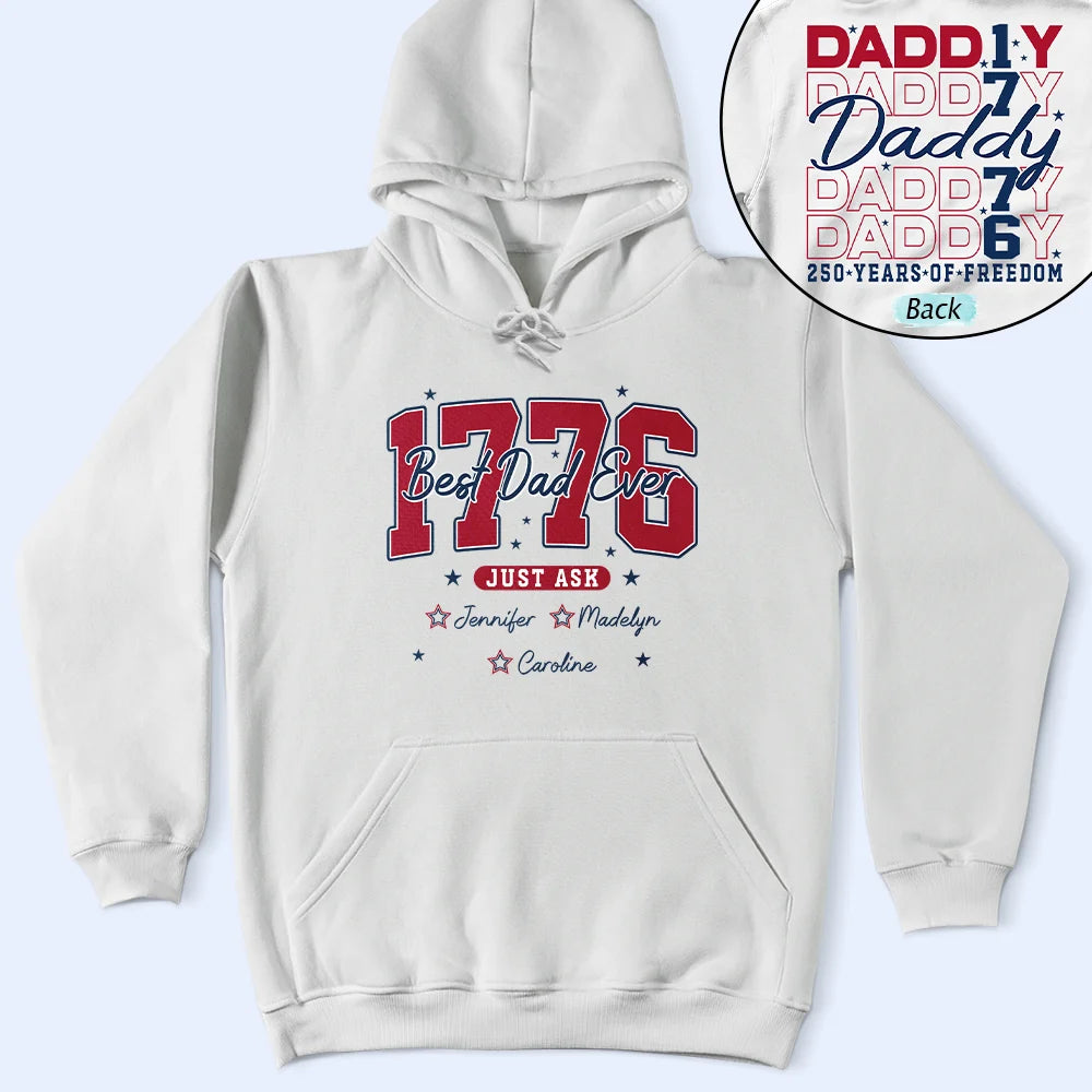 Independence Day,Happy,Gift For Father - Stars & Stripes Best Dad Ever - Personalized T Shirt