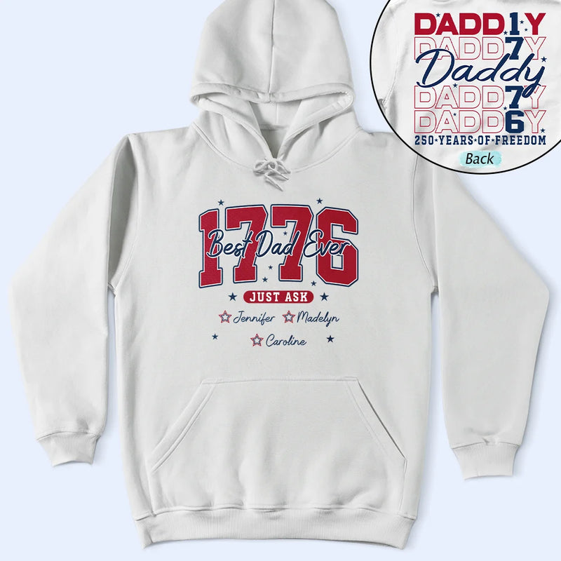 Independence Day,Happy,Gift For Father - Stars & Stripes Best Dad Ever - Personalized T Shirt