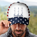 Independence Day,Gift For Grandpa,Gift For Father,Golf,Icon,Proud - Stars & Stripes Best Dad Grandpa By Par Golf Clubs - Personalized Classic Cap