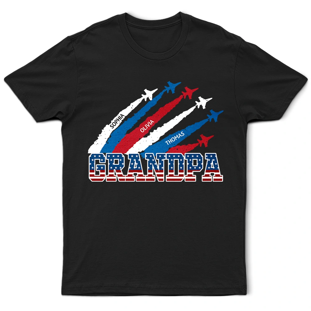 Stars & Stripes Grandma Grandpa 250th Anniversary - Personalized T Shirt