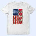 Gift For Grandma, Grandma - Grandkids, Independence Day, Happy - Stars & Stripes Grandma Mimi - Personalized T Shirt