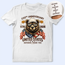 Gift For Grandpa,Grandpa - Grandkids,Happy,Independence Day - Stars & Stripes Grandpa Bear - Personalized T Shirt