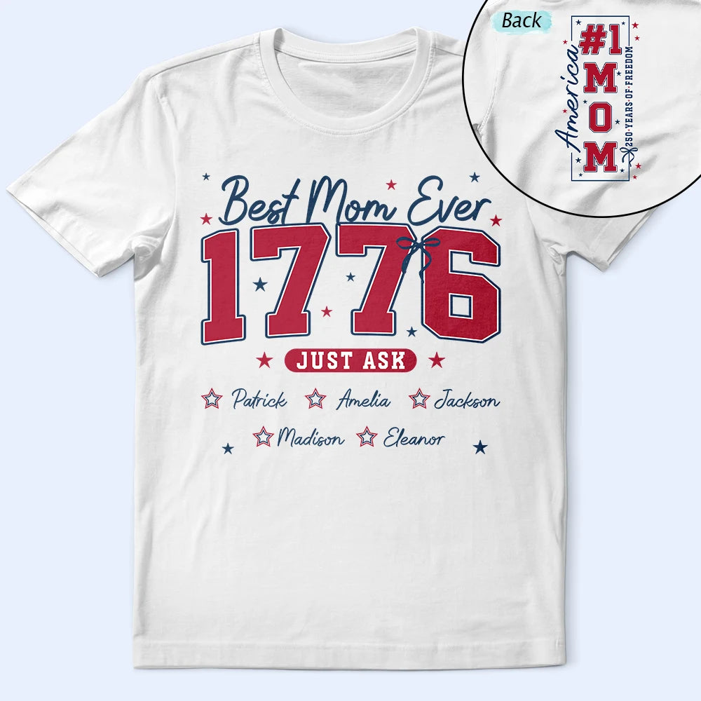 Stars & Stripes #1 Mom - Personalized T Shirt