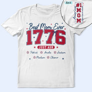 Gift For Mother, Independence Day, Happy - Stars & Stripes #1 Mom - Personalized T Shirt