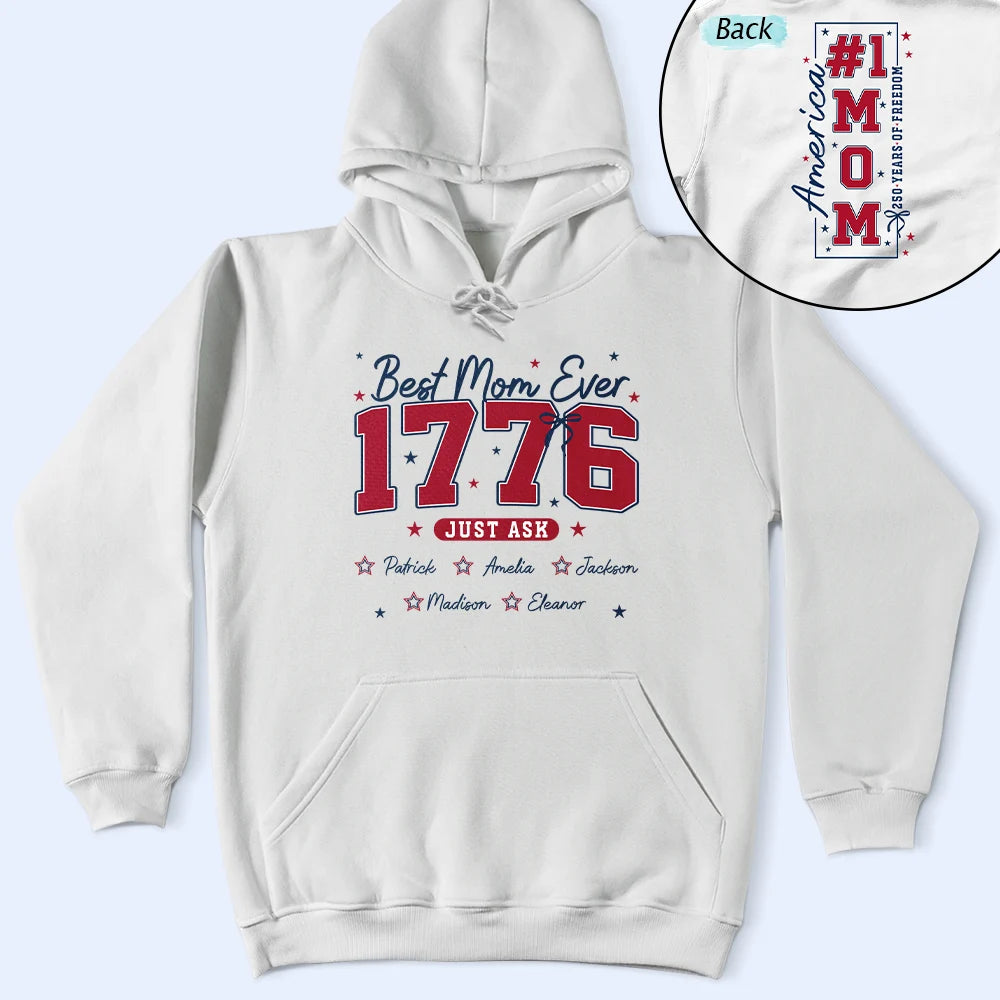 Gift For Mother, Independence Day, Happy - Stars & Stripes #1 Mom - Personalized T Shirt