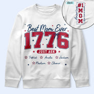 Gift For Mother, Independence Day, Happy - Stars & Stripes #1 Mom - Personalized T Shirt