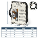 Christian, Christmas, Gift For Yourself, Gift For Grandma - Sunflower Bible Verse God Says I Am - Personalized Bible Cover