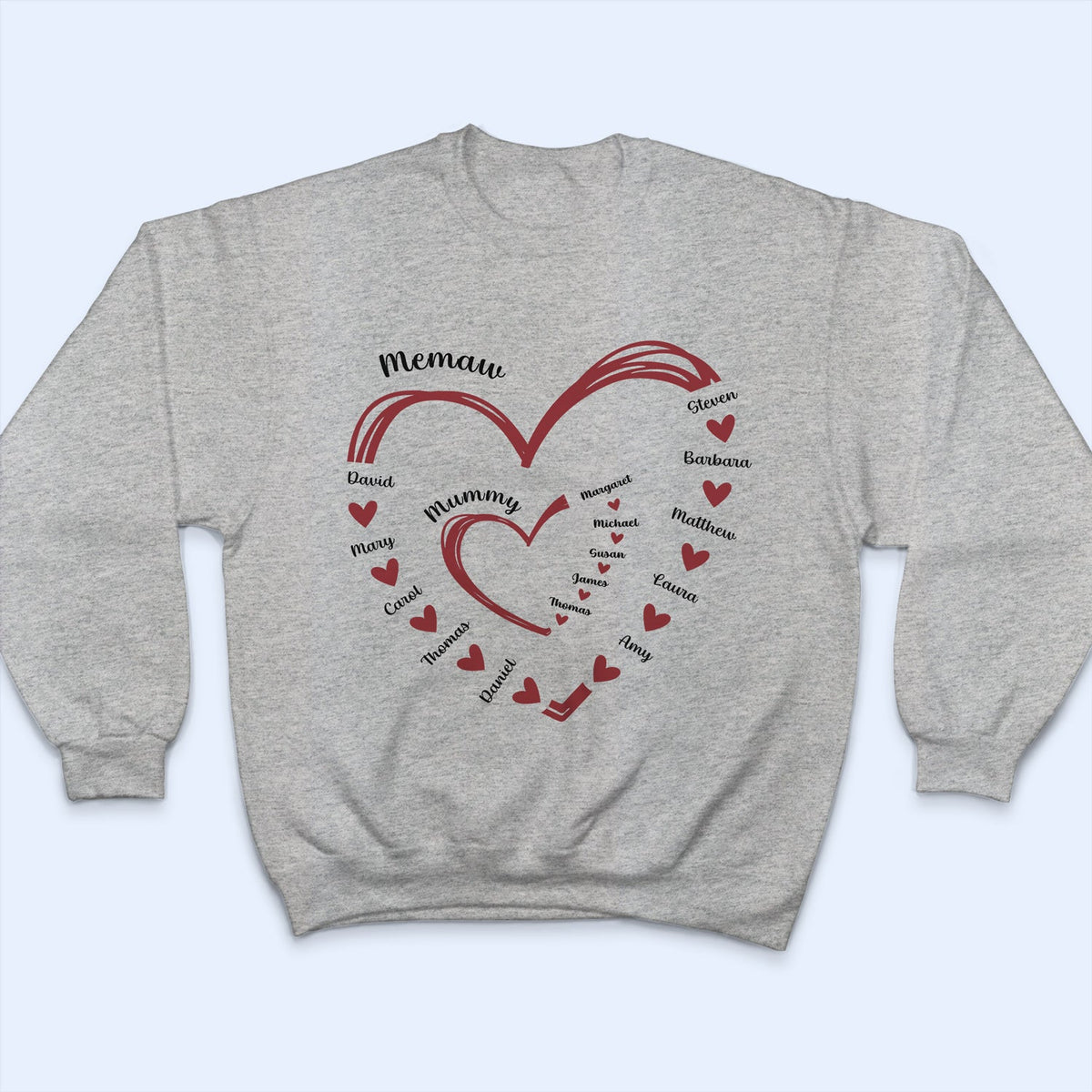 Nana Mama Little Hearts - Birthday, Loving Gift For Mom, Grandma - Personalized T Shirt
