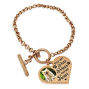 Custom Photo You Left Paw Prints - Memorial Gift For Dog Lovers, Cat Lovers - Personalized Heart Bracelet