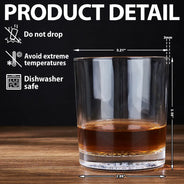 Quitter I Mean Happy Retirement - Personalized Engraved Whiskey Glass