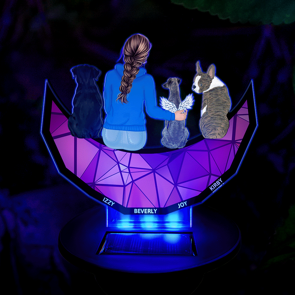A Man And His Dog A Bond That Can't Be Broken - Personalized Solar Light