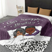 Gift For Couples, Gift For Husband, Gift For Wife, Gift For Boyfriend, Gift For Girlfriend - Couple Our Snuggle Blanket - Personalized Oversized Blanket