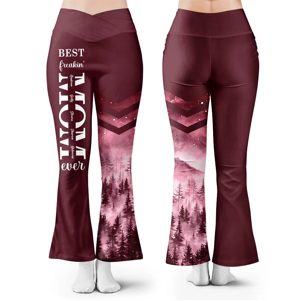 For Mother Wife Best Freakin' Mom Ever - Personalized Leggings