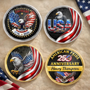 America 250th,Independence Day - America 250th Anniversary US Pride Patriotic Eagle - Personalized Commemorative Keepsake Coin