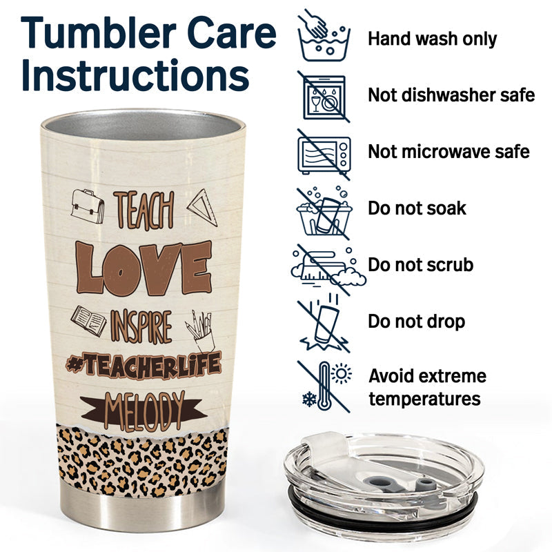Teacher Of Tiny Human - Personalized Custom Tumbler