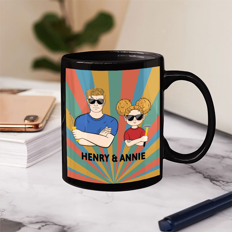 I'm Mr. Fix It - Gift For Father - Personalized Custom Black Mug