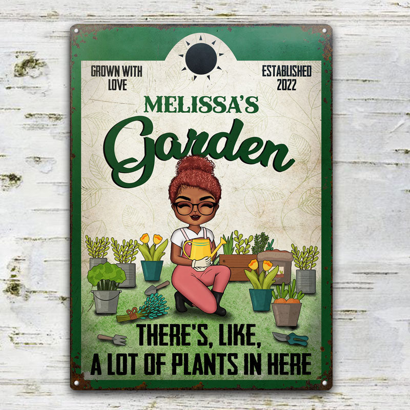 Grown With Love - Garden Decoration - Personalized Custom Classic Metal Signs
