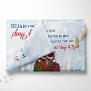Christmas Filled This Blanket With Hugs And Love - Gift For Sisters - Personalized Custom Fleece Blanket