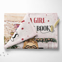 Christmas Reading Just A Girl Who Loves Books - Personalized Custom Fleece Blanket