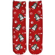Christmas Funny Cat With Emotion - Gift For Cat Lovers - Personalized Socks