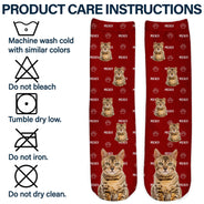Custom Photo Pet Name - Gift For Pet Lovers - Personalized Socks