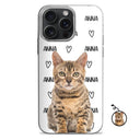 Custom Photo Pet Name Pattern - Gift For Pet Lovers - Personalized Clear Phone Case