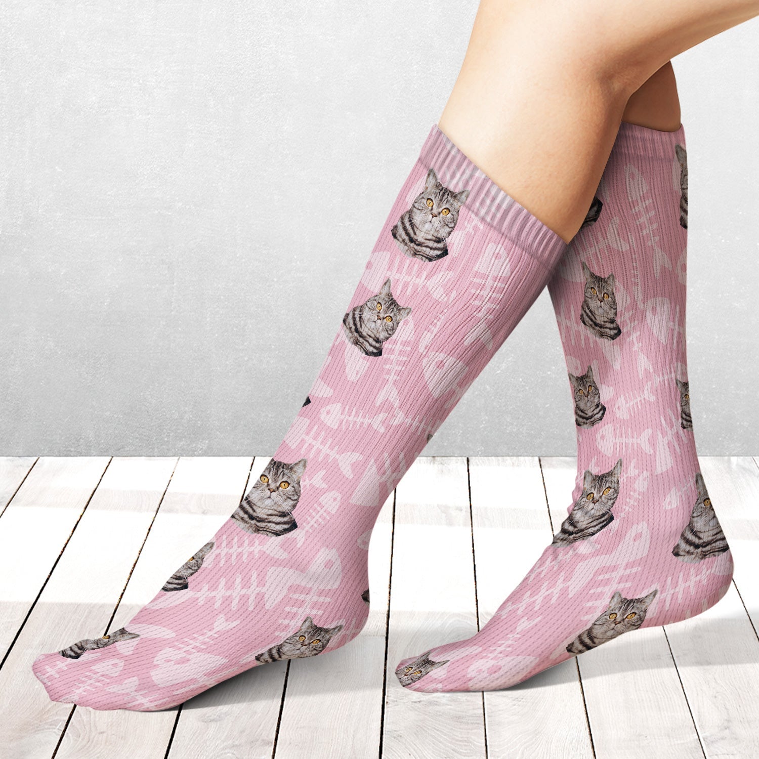 Custom Photo Face Cut Family Children Pet - Gift For Father, Mother, Family - Personalized Socks