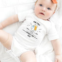 Our First Father's Day - Gift For New Dad, Newborn - Personalized Baby Onesie