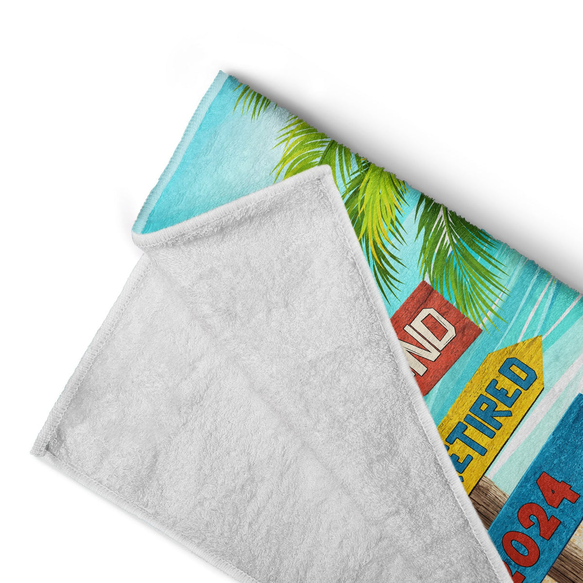 The Legend Has Retired - Retirement Gift For Dad And Grandpa - Personalized Beach Towel