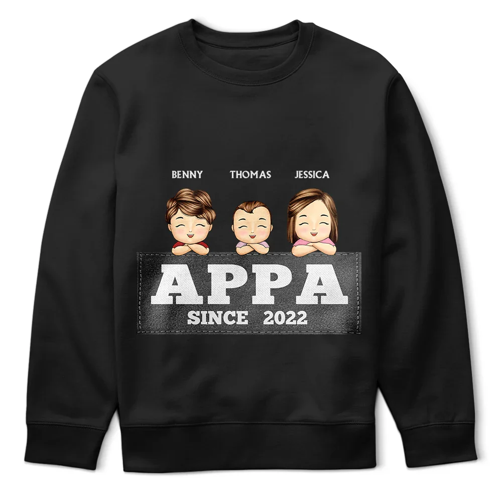 Papa Daddy Since - Personalized T Shirt