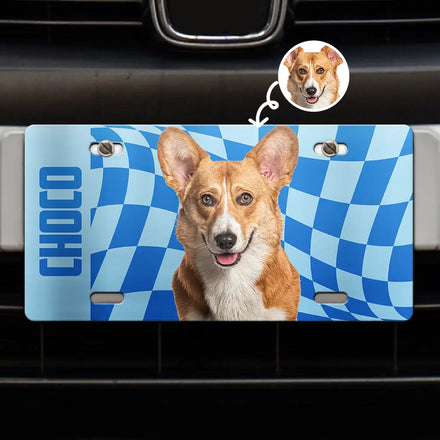 Custom Photo Dog Cat - Personalized License Plate